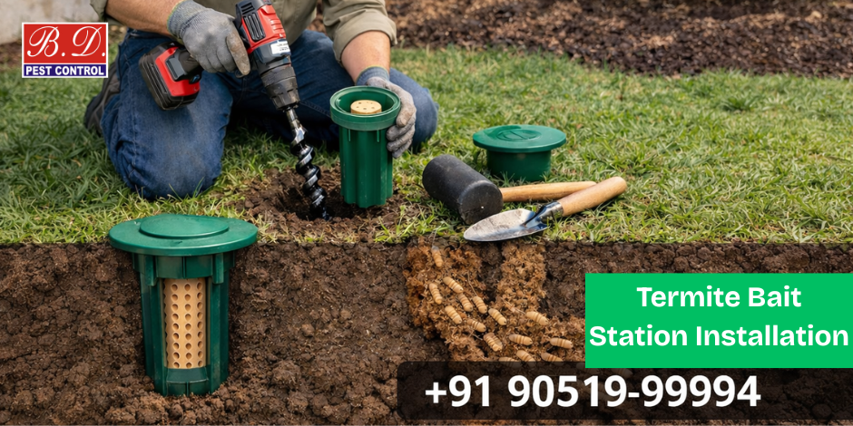 termite bait station installation